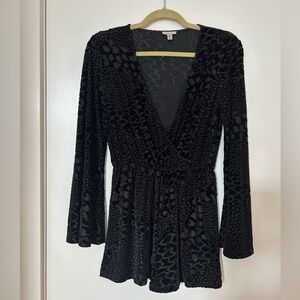 Ecoté Velour Romper - Size Small